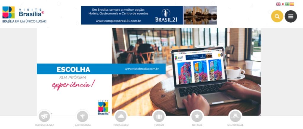 INCLUA SUA EMPRESA POR 3 (TRÊS) MESES EM UMA DAS CATEGORIAS ( GASTRONOMIA, TURISMO, HOSPEDAGEM, CULTURA E LAZER ) DO VISITE BRASÍLI categorias 1024x438 Nossos Planos